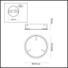 База ODEON LIGHT PANTA L-VISION ODL24 477 для 3-х колец металл, золото 4926/3R