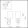 Бра ODEON LIGHT POLLEN MODERN ODL_EX24 43 E14 1*40W металл керамика ткань, золотой молочный белый 5423/1W
