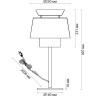 Настольная лампа ODEON LIGHT PENDANT KRESSA 4992/1T